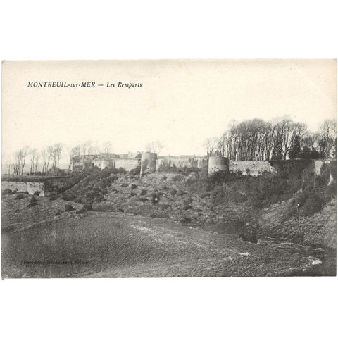 Montreuil - sur - Mer - View of the Ramparts, France Postcard Vintage