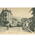 Montreux, Switzerland - Grand' Rue Postcard Early 20th Century