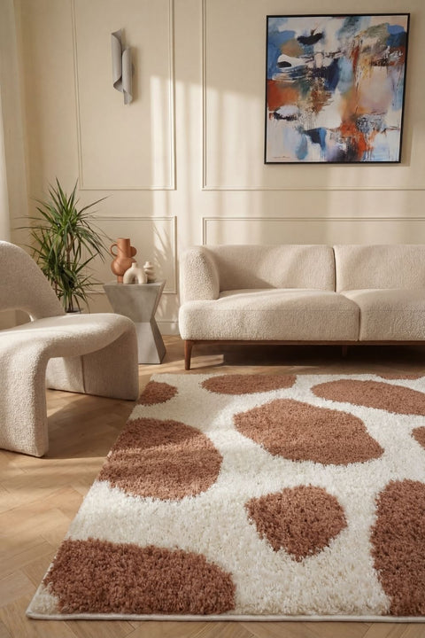 Moodi Shaggy Terra Froth Rug