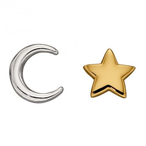 Mond- und Stern-Ohrstecker E6008