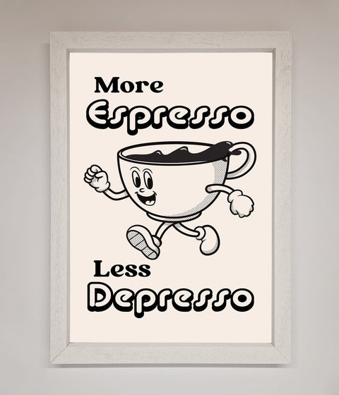 More Espresso Framed Print