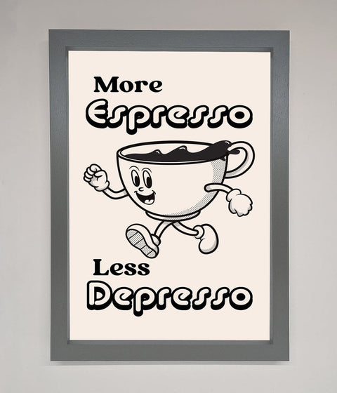 More Espresso Framed Print
