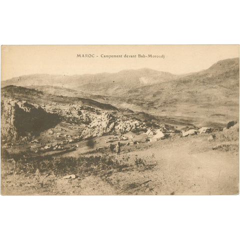Morocco Campement Devant Bab - Moroudj Postcard