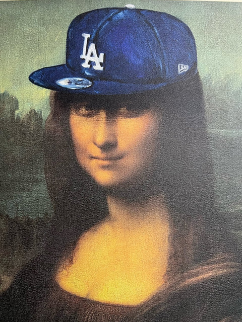 Mr Brainwash (1966) - Los Angeles DODGERS MONALISA (Leonardo Da Vinci brainwashed) - Exclusive for Beverly Hills Museum