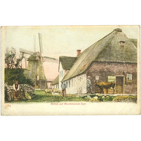 Munkmarsch, Germany – Mühle auf Munkmarsch - Sylt – Postcard Early 20th Century