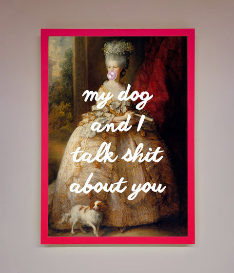 My Dog And I Framed Poster