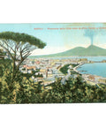 Naples, Italy – Panorama from Villa Patrizi to Vomero – Postcard Mid - 20th Century