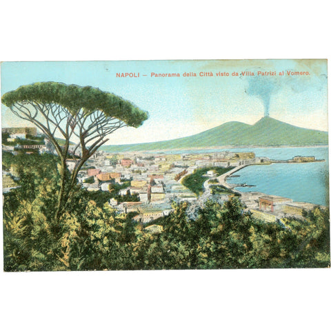 Naples, Italy – Panorama from Villa Patrizi to Vomero – Postcard Mid - 20th Century
