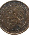 Netherlands Coin 1906 One Cent Wilhelmina