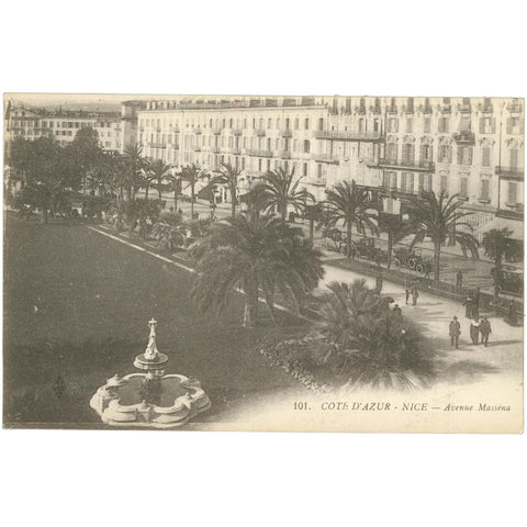 Nice, France – Avenue Masséna on the Côte d'Azur – Postcard