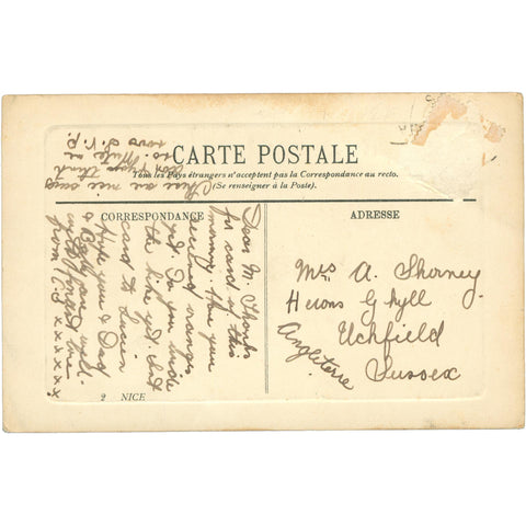 Nice, France – Panoramic View of the Mediterranean Coast – Postcard