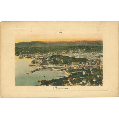 Nice, France – Panoramic View of the Mediterranean Coast – Postcard