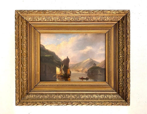 Nicolaas Johannes Roosenboom (1805 - 1880) - Romantisch Rijnlandschap