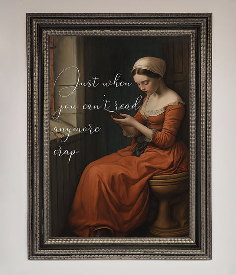 No More Crap Framed Poster