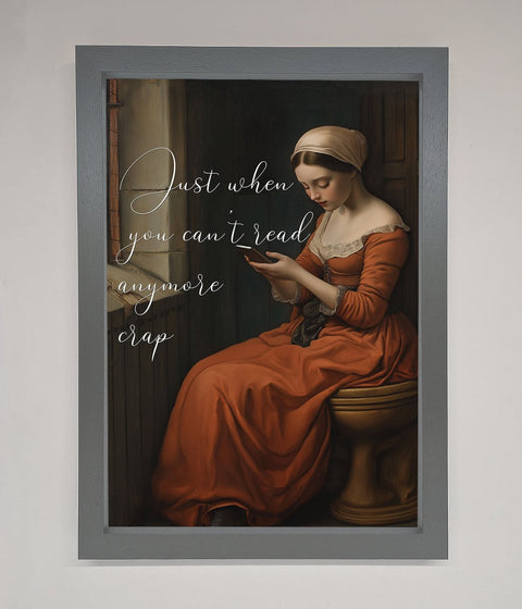 No More Crap Framed Poster