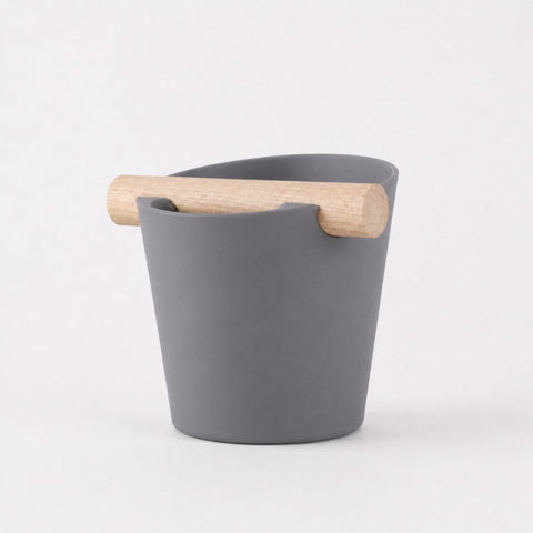 Nordic Espresso Knock Box with Oak Bar