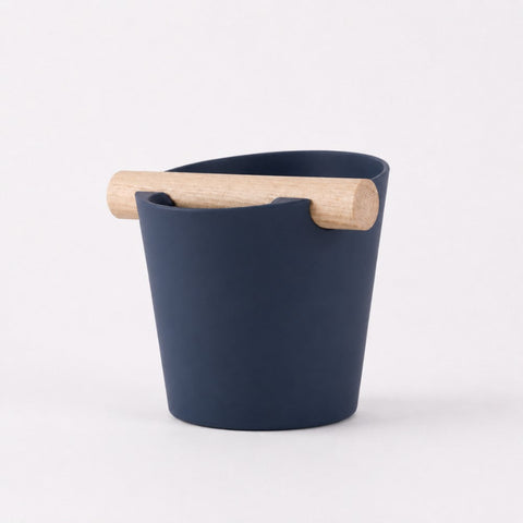 Nordic Espresso Knock Box with Oak Bar