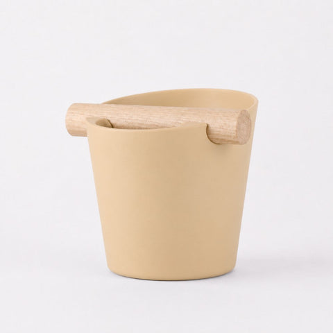 Nordic Espresso Knock Box with Oak Bar
