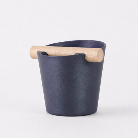 Nordic Espresso Knock Box with Oak Bar