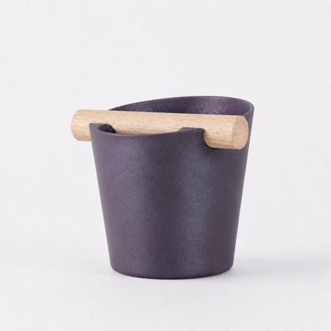Nordic Espresso Knock Box with Oak Bar
