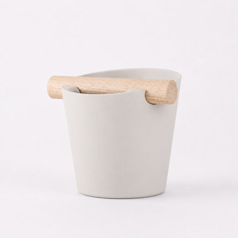 Nordic Espresso Knock Box with Oak Bar