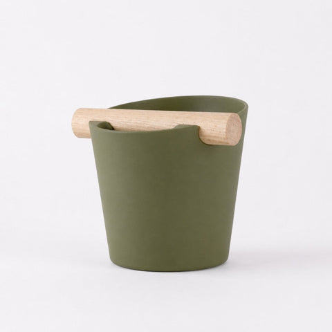Nordic Espresso Knock Box with Oak Bar
