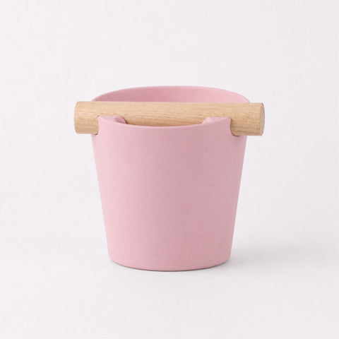 Nordic Espresso Knock Box with Oak Bar