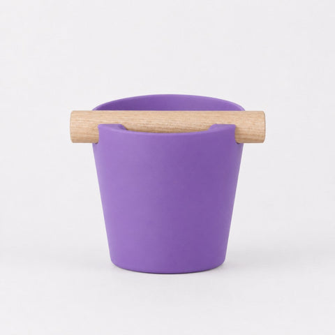 Nordic Espresso Knock Box with Oak Bar