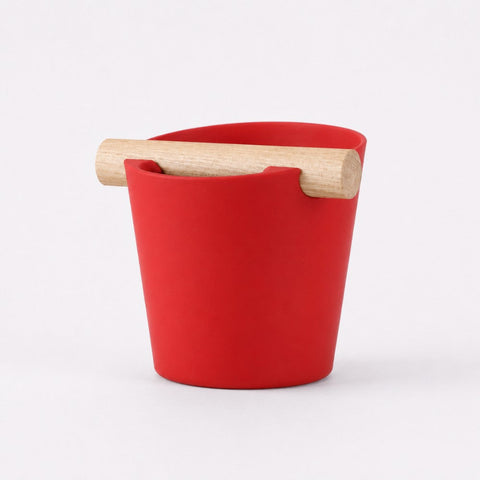 Nordic Espresso Knock Box with Oak Bar