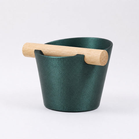 Nordic Espresso Knock Box with Oak Bar