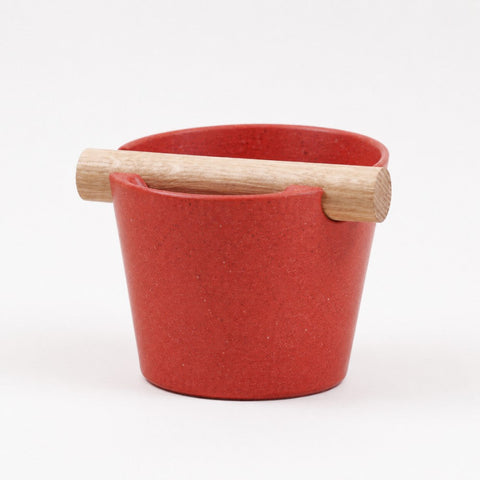 Nordic Espresso Knock Box with Oak Bar