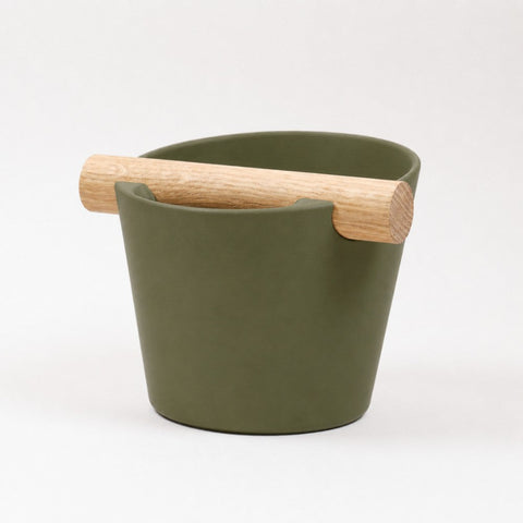 Nordic Espresso Knock Box with Oak Bar
