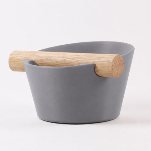Nordic Espresso Knock Box with Oak Bar