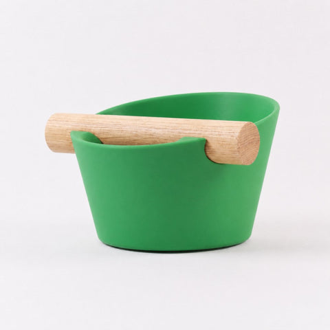 Nordic Espresso Knock Box with Oak Bar