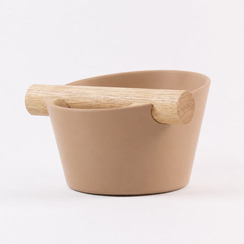 Nordic Espresso Knock Box with Oak Bar