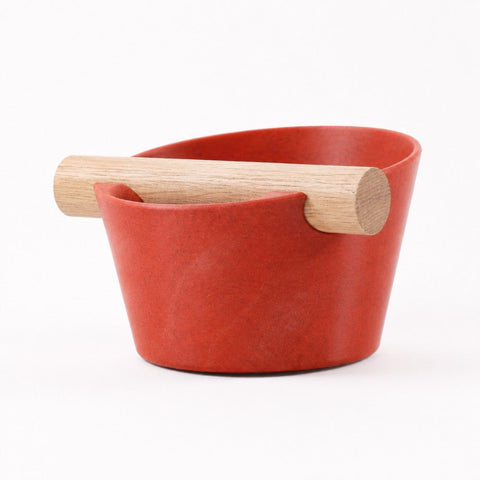 Nordic Espresso Knock Box with Oak Bar