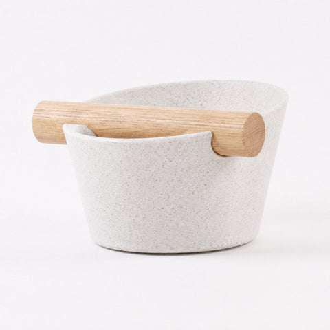 Nordic Espresso Knock Box with Oak Bar
