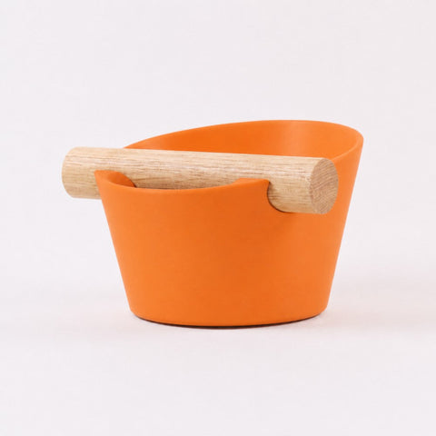 Nordic Espresso Knock Box with Oak Bar