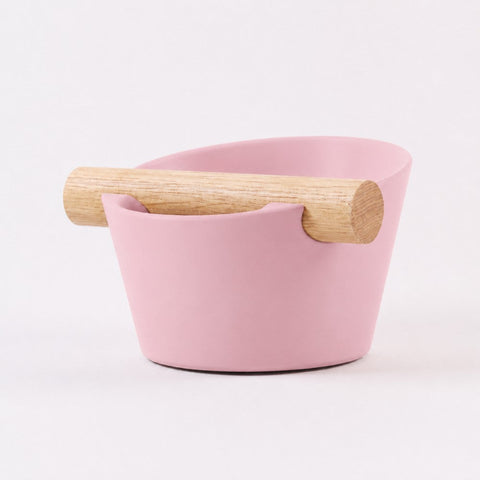 Nordic Espresso Knock Box with Oak Bar