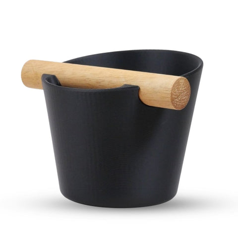 Nordic Espresso Knock Box with Oak Bar