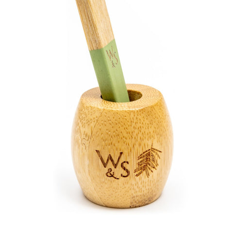 Bamboo Toothbrush Stand - Adult