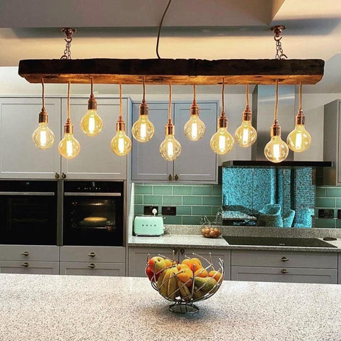 Oak Beam Chandelier