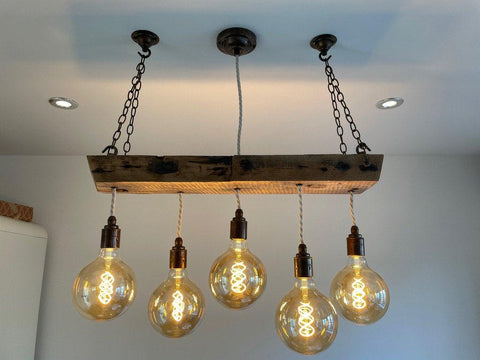 Oak Beam Chandelier