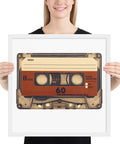 Old Compact Cassette Framed poster