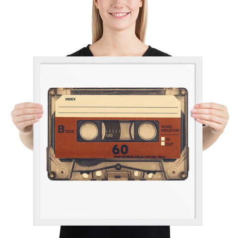Old Compact Cassette Framed poster