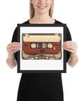 Old Compact Cassette Framed poster