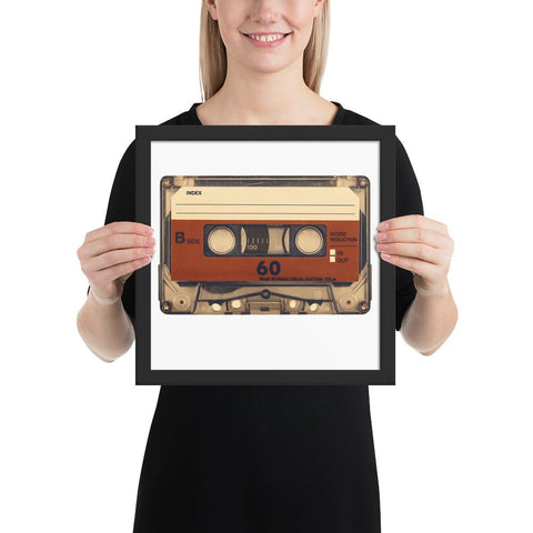 Old Compact Cassette Framed poster