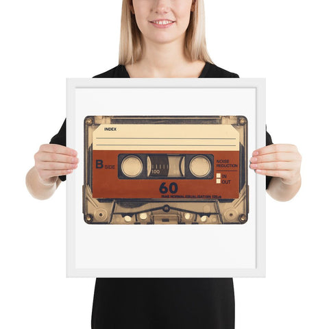 Old Compact Cassette Framed poster