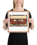 Old Compact Cassette Framed poster