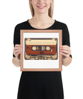 Old Compact Cassette Framed poster